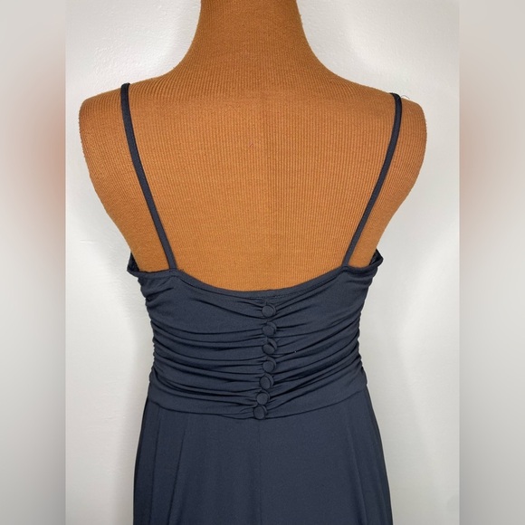 Donna Morgan Formal Black Sequin Dress Midi Length Size 10 - Picture 4 of 8